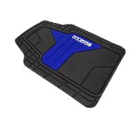 JEU DE 4 TAPIS PVC SPARCO GRIS/ BLEU