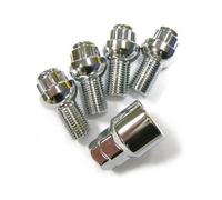 Jeu de 4 vis antivol chromée M14 x 1,5 x 29 mm - 17 mm