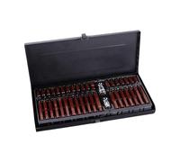 Jeu de 40 douilles hexagonales multi-usages - Outil en acier au carbone avec marquage de taille - Mallette portable pour un usage domestique industriel - Jeu d'embouts de tournevis étoile