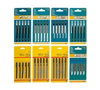 Jeu de 40 Lames de Scie Sauteuse T118A/ T111C/ T101B/ T101AO/ T119BO/ T101D/ T144D/ T101BR,avec Etui de Rangement pour Coupe de Bois, Plastique et Métal