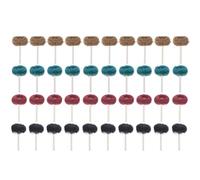 Jeu de 40 Meule Abrasive à Tige, Meule à Polir en Nylon, 80-300 Grit, 4 Couleurs - Haute Qualité, Polyvalent, Pour Polissage Métal Bois Bijoux