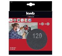 Jeu de 5 abrasifs pour ponceuse girafe 180mm (Grain 80 et 120)