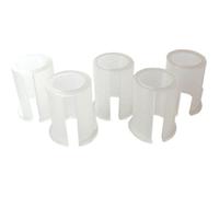 Jeu de 5 bagues plastiques de diamètres 24mm, 25mm, 25,4mm, 26mm et 27mm - Se monte avec notre renvoi d'angle universel 1602042,