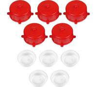 Jeu de 5 bouchons et fermetures en plastique pour le bidon
