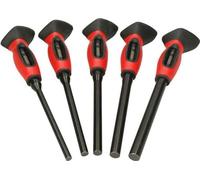 Jeu de 5 chasse-goupilles - KS TOOLS - 156.0222F - Chasse clou brunis - Goupille avec poignée - Avec systeme anti-vibrations