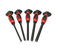 Jeu de 5 chasse-goupilles - KS TOOLS - 156.0222F - Chasse clou brunis - Goupille avec poignée - Avec système anti-vibrations
