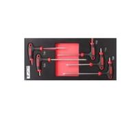 Jeu de 5 clés Allen avec poignée TORX, OK-01.3104 ROOKS