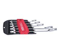 KS Tools 503.5905 Clés à cliquet - Jeu de 5 clés mixtes sur double support | Jeu de 5 clés mixtes à cliquet DUO GEAR®, chrome vanadium