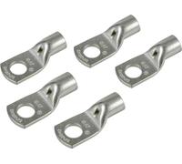 Jeu de 5 cosses à sertir en cuivre étamé - section 35 mm² - trou 8 mm