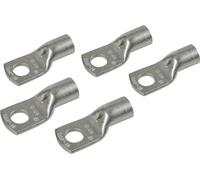 Jeu de 5 cosses à sertir en cuivre étamé - section 50 mm² - trou 8 mm