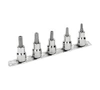 Jeu de 5 douilles tournevis 3/8 pour vis TORX Tamper-Resistant 7409TORX-TRR/S5 Bahco