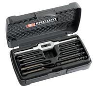 Jeu de 5 extracteurs de goujons et 5 forets coniques adaptés, 3 à 18 mm livré sur stand - FACOM - 285.JS10