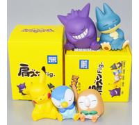 Jeu de 5 figurines Pokémon de la 1ère génération - Boîte invisible décorative, poupée dormante