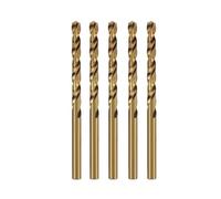 Jeu de 5 forets M35 en acier rapide au cobalt, forets hélicoïdaux for métaux, acier inoxydable et métaux durs(5.6mm)