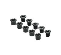 Jeu de 5 intravis pédalier alu compatible double plateaux 5 branches Specialités T.A. Noir