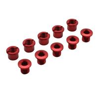 Jeu de 5 intravis pédalier alu double plateau Newton Rouge