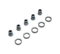 Jeu de 5 intravis pédalier route 3ème plateau inox Stronglight Argenté