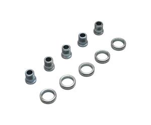 Jeu de 5 intravis pédalier route 3ème plateau inox Stronglight Argenté