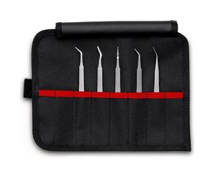 Jeu de 5 pinces brucelles de précision CMS KNIPEX 92 00 03