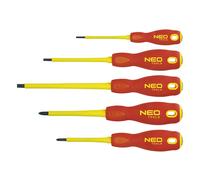 Jeu de 5 tournevis isolés NEO TOOLS 04-220 1000V spécial électricien