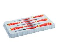 Jeu de 5 tournevis isolés VDE Fit pour vis Phillips et vis à fente, avec manche multi-comp G