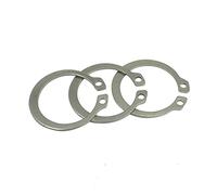 Jeu de 50 anneaux élastiques, clips en C, M8-M18, tige en acier inoxydable, type C, anneau de retenue, rondelle de blocage à ressort(M8)