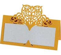 Jeu de 50 Cartes de Table Nom de Table, Coupure Laser Sweet Heart Papier Cartes de Numéros de Siège Pour Mariage Anniversaire Fête Décoration
