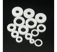 Jeu de 50 joints plats en PTFE for manomètre - diamètre extérieur 8 à 18 mm, diamètre intérieur 3 à 10 mm, épaisseur 2 à 4 mm, entretoises d'étanchéité(10x5x8mm)