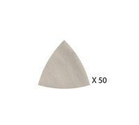 FEIN 50 Feuilles abrasives, super-souple grain 320, Longueur d’arête 80 mm, Condit.50 Pce, pour le ponçage de jantes en aluminium et surfaces délicates. Non perforées, fixation auto-agrippante