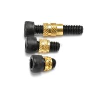 Jeu de 50 vis à écrous à insertion thermique en laiton, Kit d'insertions de filetage thermofusible for imprimantes 3D, qualité 12.9(M3x5x5 Length 6mm)