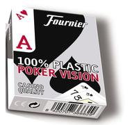 Jeu de 52 cartes POKER FOURNIER VISION 100% plastique par 1 ou 2 jeux 366629