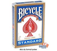 Jeu de 54 cartes Bicycle Magie : Double Dos Rouge/Bleu-Format : Poker