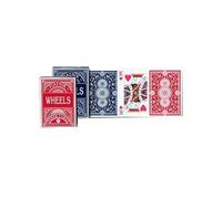 Jeu de 55 cartes wheels poker : rouge piatnik