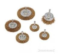 Jeu de 6 brosses métalliques - Queue de 6 mm