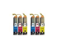 Jeu de 6 cartouches compatibles C/M/Y LC223 Go Inks pour Brother DCP/MFC - non-OEM, 10 ml chacune
