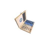 KIRSCHEN Kirschen Jeu de burins plus ferme avec manche bimatière dans boîte en bois 6-10-12-12-16-16-20-26 mm Quantité:1