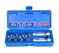Jeu de 6 clés à extrémité ouverte 10 11 12 14 17 19 mm avec rainure pour mécaniciens travaillant sur l'entretien et les réparations de véhicules
