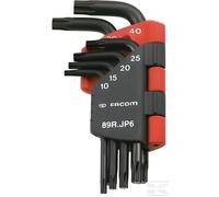 Jeu de 6 clés mâles coudées Resistorx® en étui - FACOM - 89R.JP6PB - T10 T15 T20 T25 T30 T40