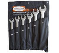 Jeu de 6 clés mixtes extra longues de qualité professionnelle 34-50 mm pour camion, tracteur, bus, etc