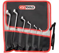 Jeu de 6 clés polygonales contre-coudées TORX® - en trousse KS TOOLS - 911.0360