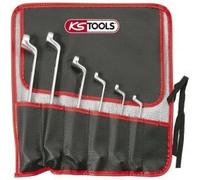 Ks Tools 911.0360 - Jeu de 6 Clés polygonales contre-coudées TORX® - en trousse - En chrome Vanadium - Finition Satinée
