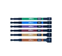 Wiha Set de clés mixtes à cliquet – 1/4" codé par couleur, magnétique, 6 pièces