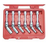 jeu de 6 douilles articulees extra longues chrome vanadium - Oc-pro Chrome G