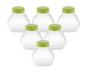 Jeu de 6 flacons - SEB - XF102000 - Bouteilles à yaourt à boire - Goupillon inclus - Compatible lave-vaisselle