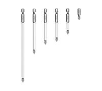 Jeu de 6 forets de tournevis à haute magnétisme - Embouts de forets résistants aux chocs - Kit de forets compacts et polyvalents pour l'entretien automobile, le travail des métaux et l'installation