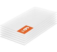 Jeu de 6 plaques de serre - plaques alvéolaires 1210x605x4mm - résistantes aux UV - isolation - plaques en plastique de haute qualité pour les serres