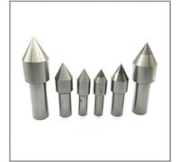 Jeu de 6 pointes fixes de haute précision for tours à commande numérique et tours à grande vitesse, avec pointe en acier au tungstène - Accessoires for têtes de centrage mobiles rotatives