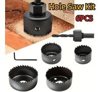 Jeu de 6 scies cloches - Forets spécialisés pour plaques de plâtre et bois - Outils de perçage pour le travail du bois