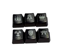 Jeu de 6 touches translucides pour touches, clavier mécanique rétroéclairé ABS, profil OEM, personnalité, hauteur