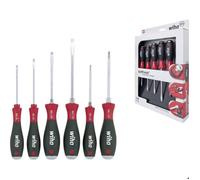 Wiha pour l'atelier Jeu de tournevis 6 pièces vis à fente, cruciforme Phillips